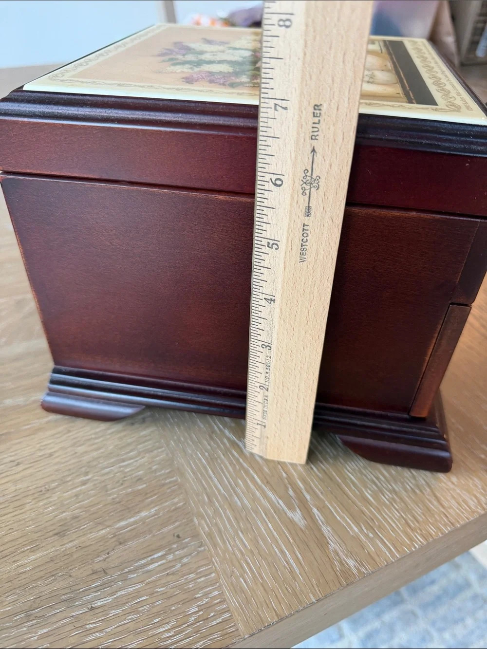 2003 Kathryn White Tri-Coastal Design by Art In Motion Wood Jewlery Box Large
